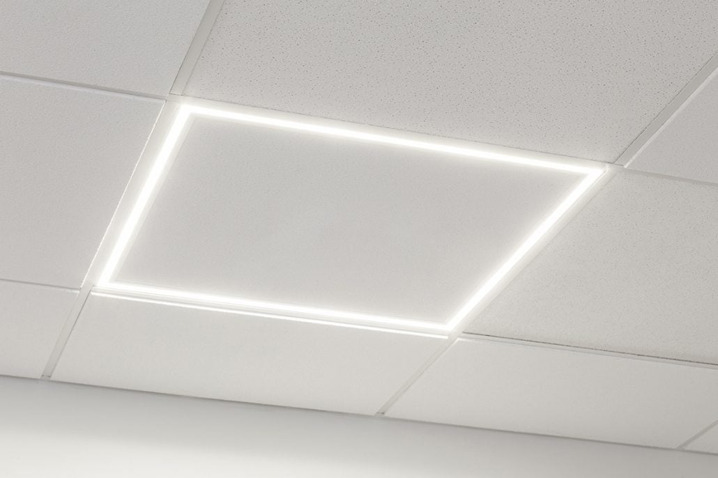 Vertex LED Ceiling Panel Unique Halo Style LED Configuration